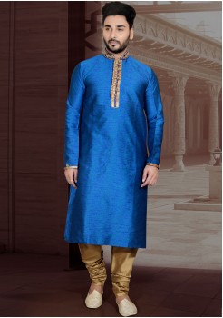 BLUE COLOR MENS KURTA SET